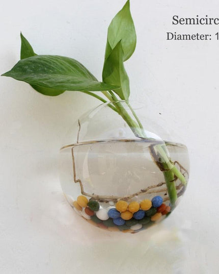 Nordic-Inspired Elegant Glass Hanging Vase for Stylish Home Accents