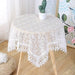 Luxurious Lace Embroidered Table Cover - Sophisticated Home Accent for Discerning Tastes