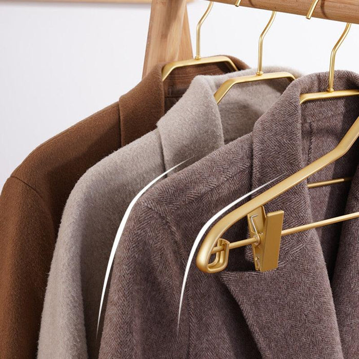 5-Piece Anti-Slip Trouser Hanger Set | Heavy-Duty Aluminum Alloy