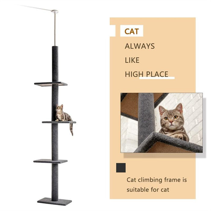 Deluxe Interactive Cat Treehouse: Premium Playground Set with Scratching Post & Toy Kit