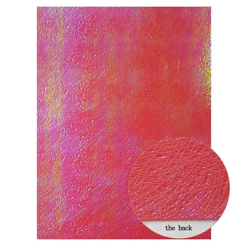 Ruby Shimmering Faux Leather Crafting Bundle - Chic Material for Trendy Bags and Footwear