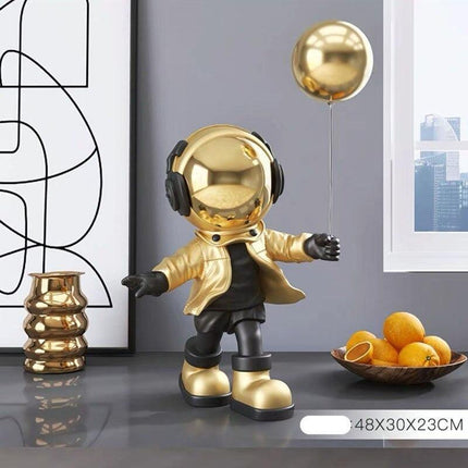 Astronaut-Inspired Resin Key Storage Sculpture