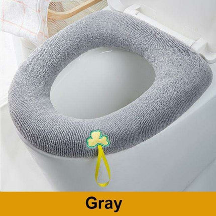 Plush Winter Toilet Seat Cover - Cozy Comfort for Every Bathroom