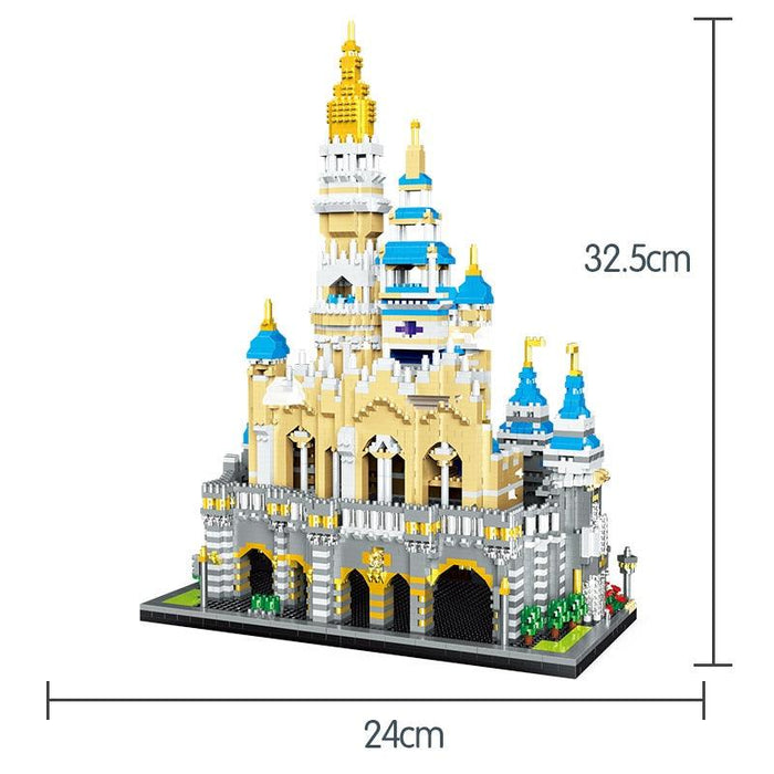 Enchanted 3D Princess Castle Building Set with Mini Architecture, Amusement Park Figures, and Bricks - Fun Toy for Kids