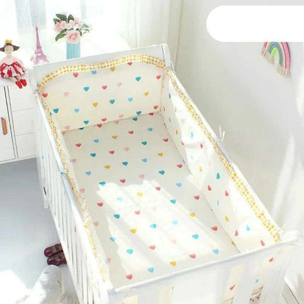 Newborn's Comfy Cotton Crib Bedding Collection - 5-Piece Bundle for Peaceful Sleep