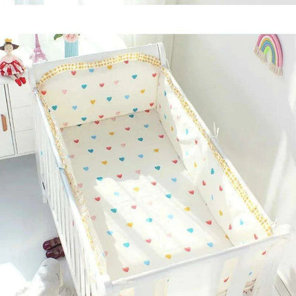 5-Piece Cotton Luxury Baby Crib Bedding Set for Deluxe Slumber