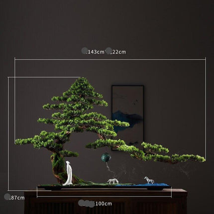 Serene Cascade Zen Garden Incense Fountain with Faux Vines