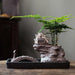 Zen Serenity: Chinese Style Bamboo Ceramic Flowerpot for Peaceful Home