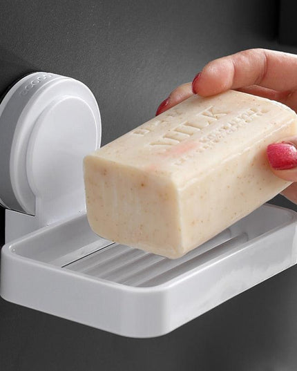 Wall-Mounted Soap Dish with Advanced Drainage Feature
