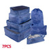 Travel Smart: Versatile 8/6/1-Piece Organizer Set for Effortless Packing