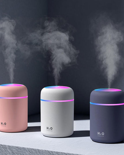 Portable USB Aroma Diffuser and Humidifier with Color Changing Night Light