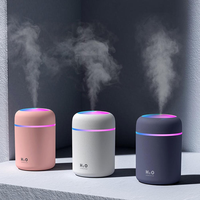 300ml USB Powered Aroma Oil Diffuser with Colorful Night Light