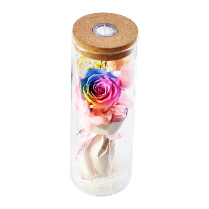 Eternal Love Rose - Enchanted Bloom Glass Dome