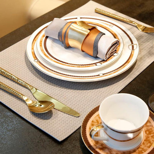 Botanica Collection: Luxurious European Ceramic Dining Plate Set