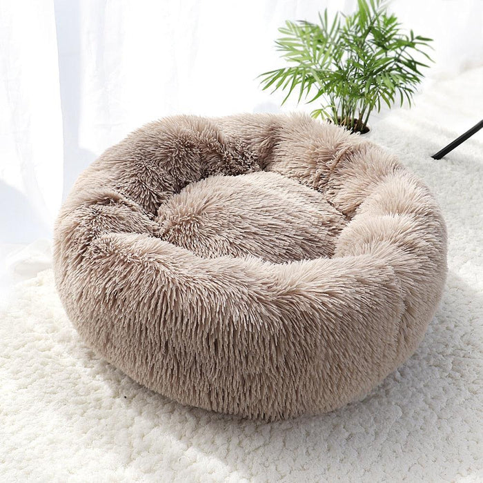 Snuggly Pet Retreat Bed with Plush Mat - Cozy Comfort Haven