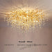 Elegant Nordic Crystal Ceiling Lights: Customizable Design with Dimmable LED Brightness and Multiple Glass Shade Options