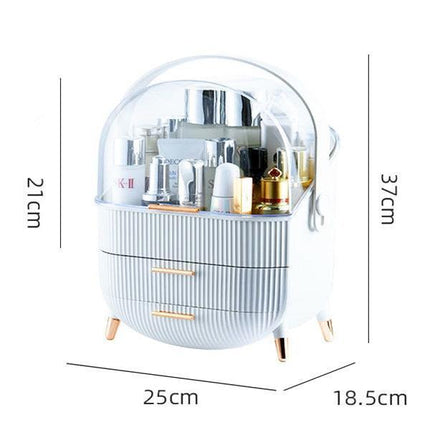 Elegant Makeup and Jewelry Storage Solution with Spacious Organization Compartments