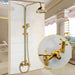 Botanica Golden Bathroom Rainfall Shower Faucet Set