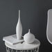 Nordic Ceramic Zen Vase with Minimalist Black and White Design