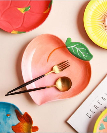 Artistic Ceramic Fruit Plate Collection for Elegant Dining