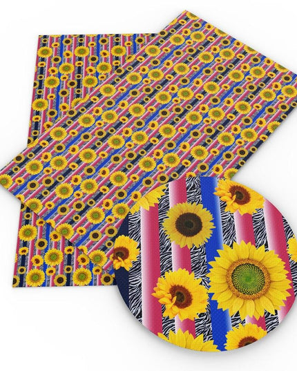 Floral Elegance Synthetic Leather Crafting Sheets - Creative Essentials