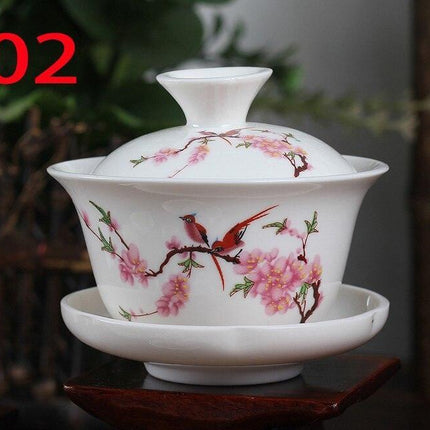 Zen Harmony Exquisite Hand-Painted Porcelain Tea Set - Limited Edition Collection