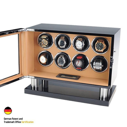 Luxurious Wooden Watch Winder Set for Timepiece Preservation