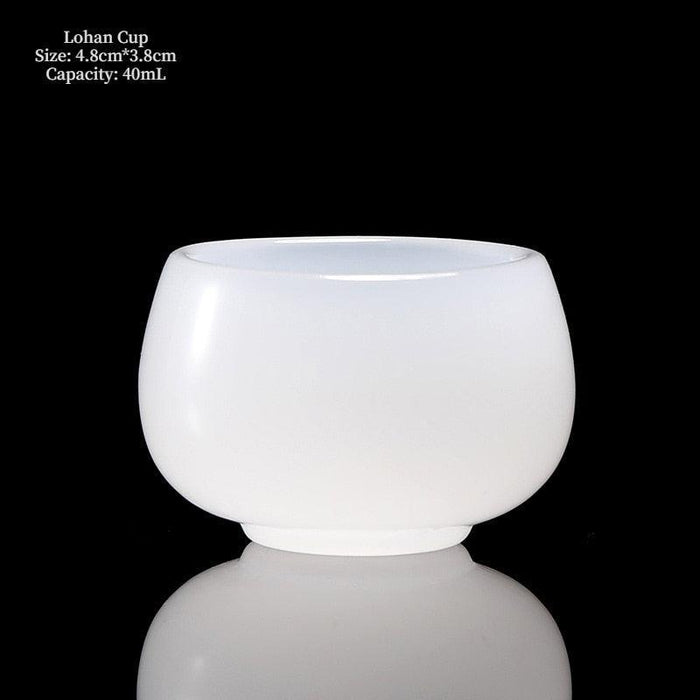 Elegant Custom Jade Porcelain Tea Cup - Handcrafted Luxury