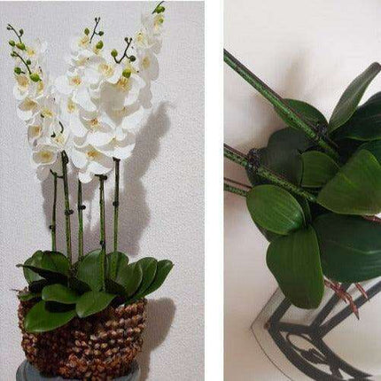 Luxurious Large Faux Orchid Display - Premium Home Décor Elegance