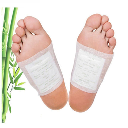 Revitalizing Bamboo Detox Foot Pads - 10-Patch Wellness Set