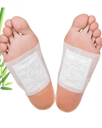 Revitalizing Bamboo Detox Foot Pads - 10-Patch Wellness Set