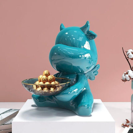 Charming Fortune Cat Key Organizer Sculpture for Modern Home Aesthetics