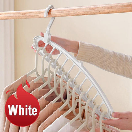 Closet Maximizer Organizer Set with Versatile Hanging Rack and Scarf Holder