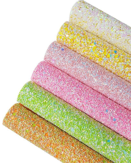 Glittering Chunky PU Leatherette: The Ultimate DIY Crafting Companion