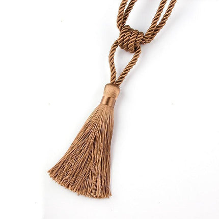 Luxurious Handmade Gold Tassel Curtain Tieback for Elegant Home Styling