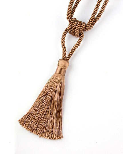 Luxurious Handmade Gold Tassel Curtain Tieback for Elegant Home Styling