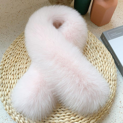 Opulent Fox Fur and Wool Scarf Collar - Transform Your Winter Wardrobe with Elegance