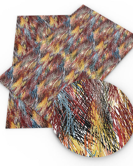 Chic Bow-knot Faux Leather Fabric in Elegant Apple Lychee for Creative Crafts