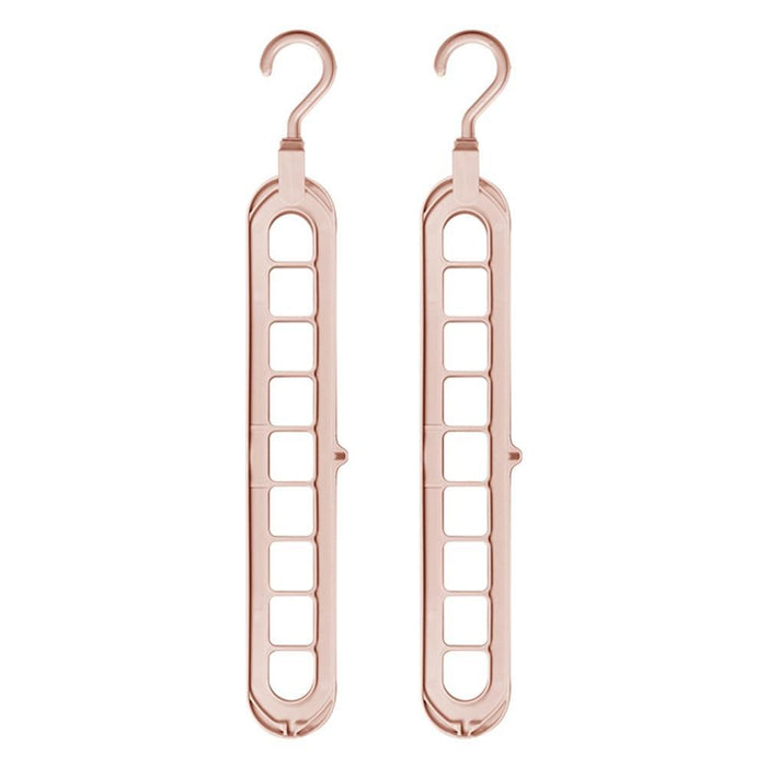 Chic Circular 9-Hole Plastic Closet Organizer