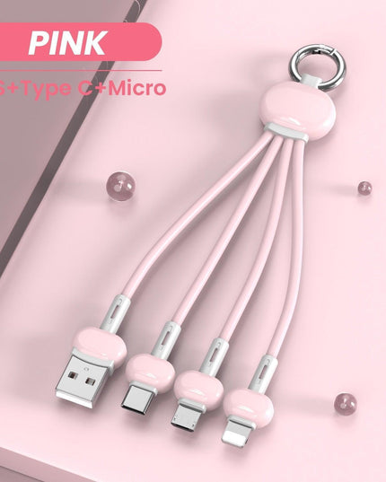 Compact Keychain USB Charger for iPhone and Xiaomi Redmi - Ultimate Travel Charging Solution
