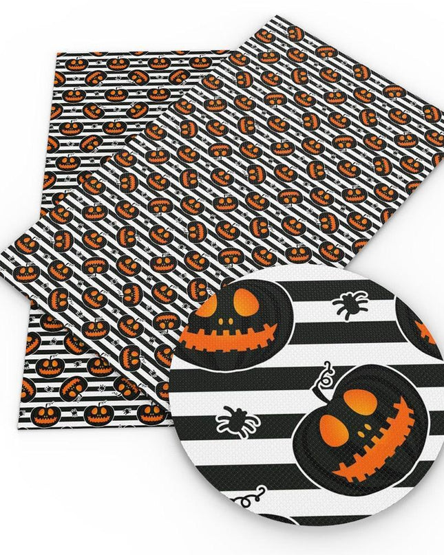 Spooky Vibes Halloween Faux Leather Crafting Sheets - 20x33cm
