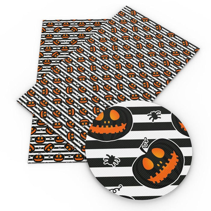 Spooky Halloween Faux Leather Fabric Sheets, 20*33cm