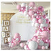 111pcs Pink Balloon Kit For Baby Girls Birthday Decorations