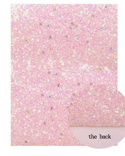 Glittering Pink Snake Print Faux Leather Craft Sheets for Creative Projects