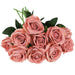 Luxurious 10-Piece Flannel Silk Rose Collection - Exquisite Floral Arrangement