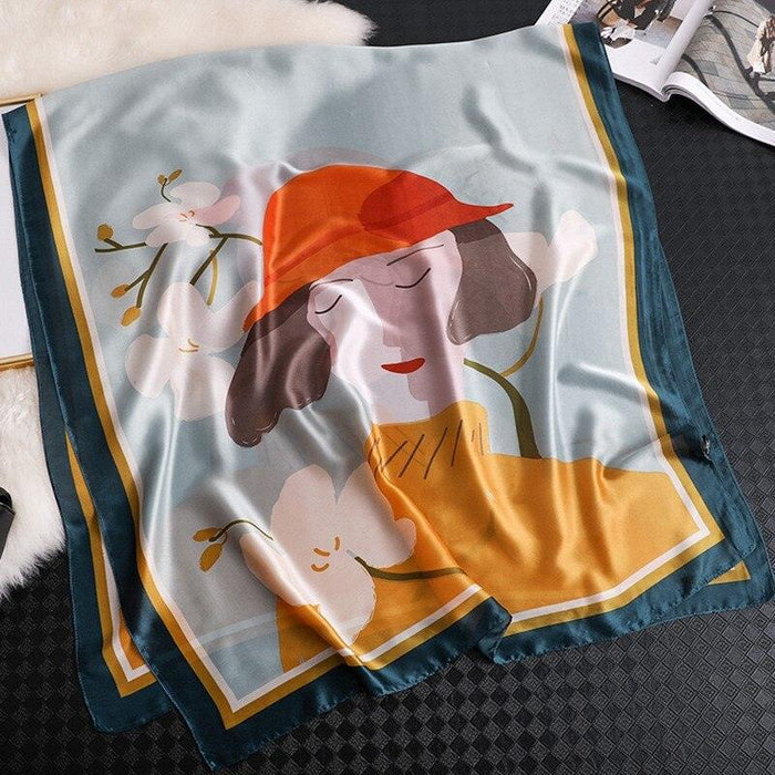 Elegant Summer Botanica Silk Scarf: Effortless Chic for Your Wardrobe