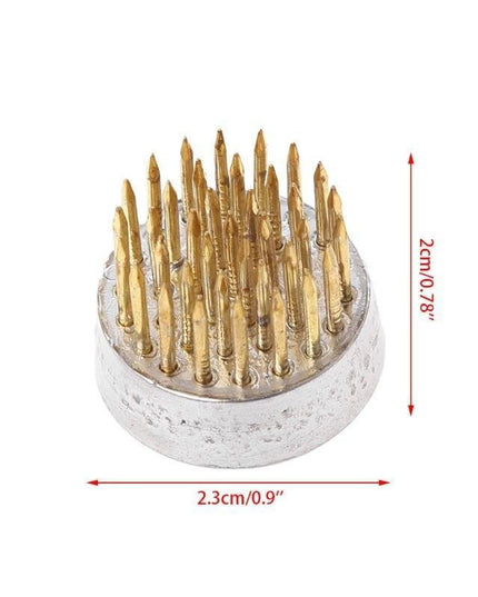 Sophisticated Round Kenzan Flower Frog Set for Exquisite Floral Creations