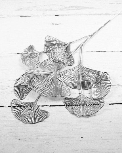 Gilded Maple Leaf Branch - Elegant Home & Office Decor Statement Piece