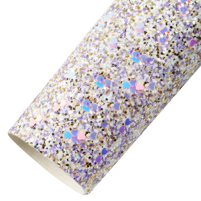 Chunky Glitter Sequins Vinyl Sheets for Crafting Brilliance