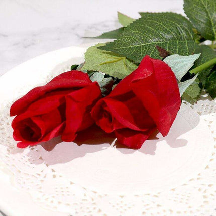 Realistic Silicone Rose Bud Bouquet - Eternal Floral Elegance